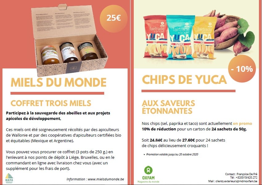 Coffret Miels du monde et Chips de YUCA