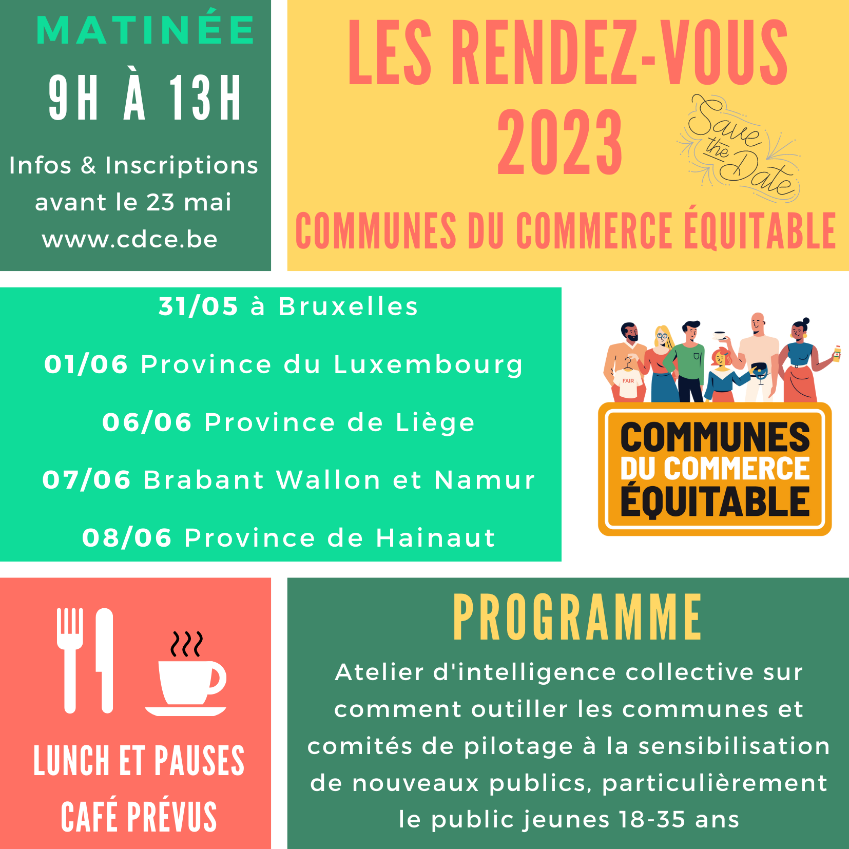 Les rendez-vous CDCE – Inscriptions 2023